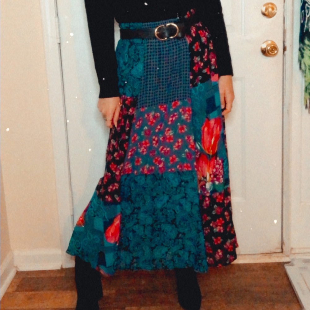 Vintage patchwork skirt